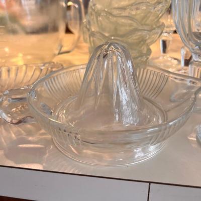 Large Lot Vintage Cut Glass Serving-ware