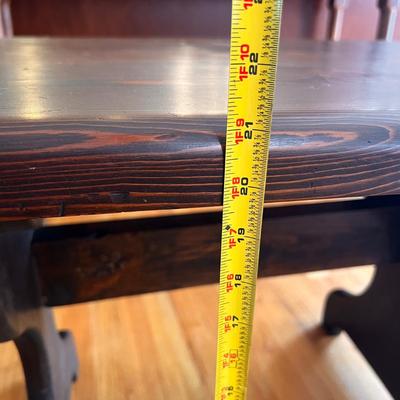Jacobean Style Trestle Cocktail Table and Sofa Table