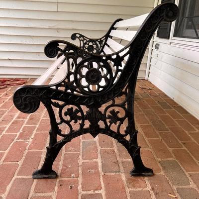 Vintage Cast Iron Garden Bench