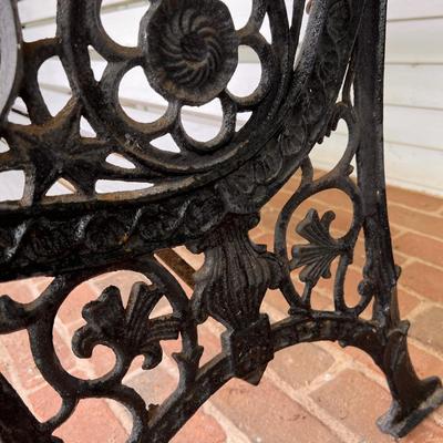 Vintage Cast Iron Garden Bench