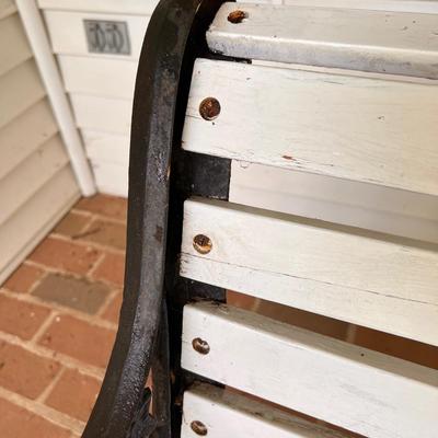 Vintage Cast Iron Garden Bench