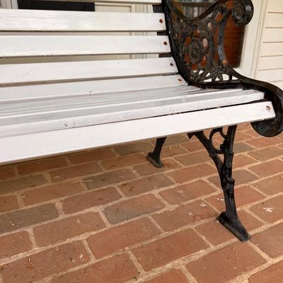 Vintage Cast Iron Garden Bench