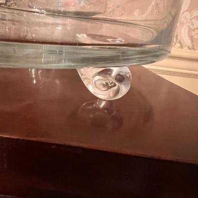 Large Vintage Cut Etched Glass Crystal Lot