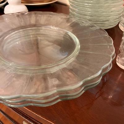 Large Vintage Cut Etched Glass Crystal Lot
