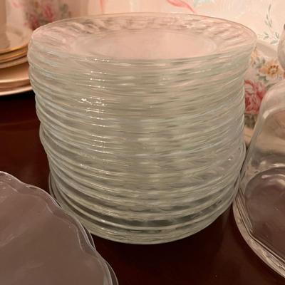 Large Vintage Cut Etched Glass Crystal Lot