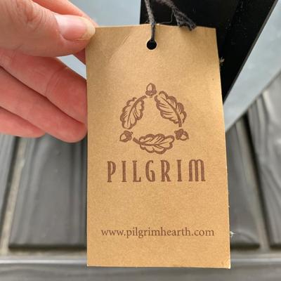 Pilgrim Hearth Log Holder with Andirons (DR-HS)