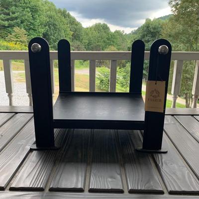 Pilgrim Hearth Log Holder with Andirons (DR-HS)