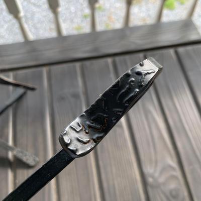 Pilgrim Hearth Log Holder with Andirons (DR-HS)