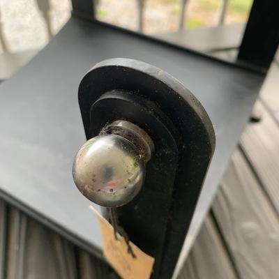 Pilgrim Hearth Log Holder with Andirons (DR-HS)