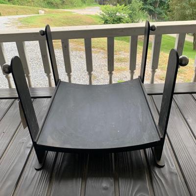 Pilgrim Hearth Log Holder with Andirons (DR-HS)