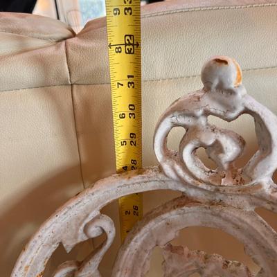 Vintage Lot Rustic Decor - Cast Iron Chair,