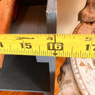 Vintage Lot Rustic Decor - Cast Iron Chair,