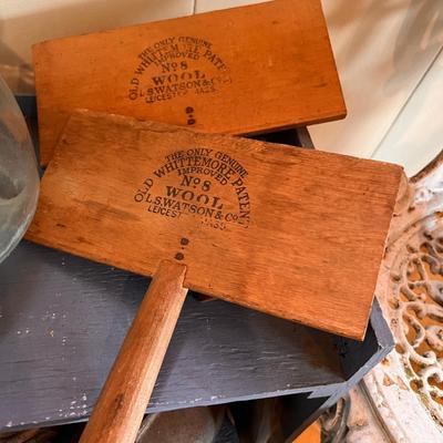 Vintage Lot Rustic Decor - Cast Iron Chair,