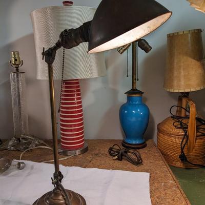 Vintage Industrial Copper Desk Lamp