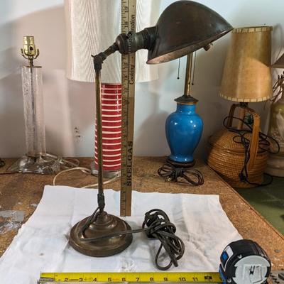 Vintage Industrial Copper Desk Lamp