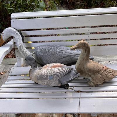 Vintage Duck Lot - Decoy, Stone