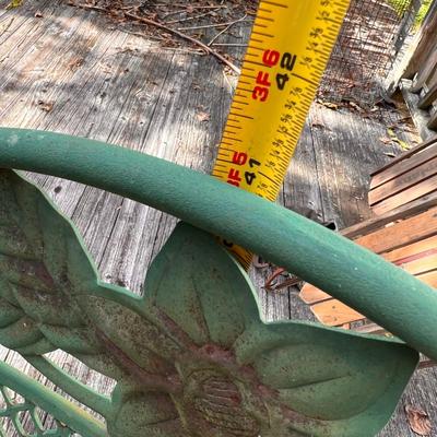 Vintage Patio Wrought Iron Glider Loveseat & Chair