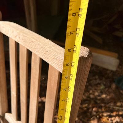 Pair Vintage Rustic Wood Rocking Chairs