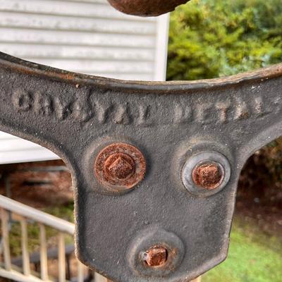 Rare â€œCrystal Metalâ€ Antique Cast Iron Farmhouse Bell