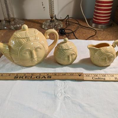 Vtg Shafford Rise and Shine Tea Set