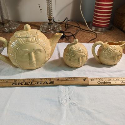 Vtg Shafford Rise and Shine Tea Set
