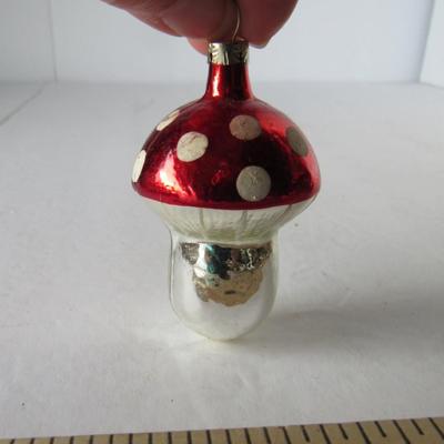 Lot 629:  Three Figural Glass Christmas Ornaments