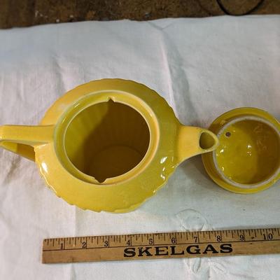 Vintage Sadler Yellow Floral Gold Trim Teapot
