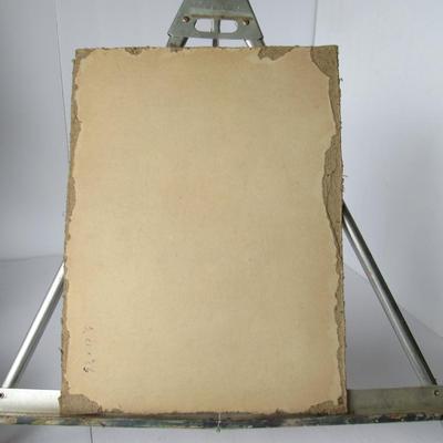 Lot 636:  Antique Print Attached To Board