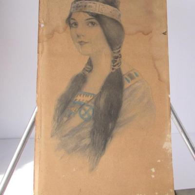 Lot 637:  Old Indian Maiden Print
