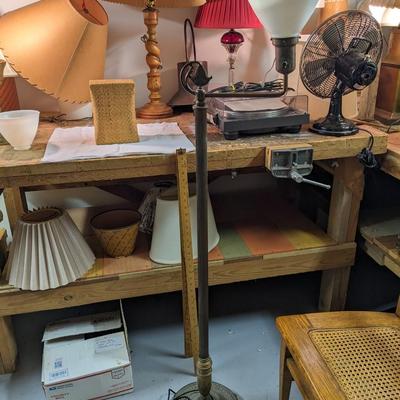 Antique Bronze Adjustable Floor Lamp