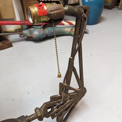 Incredible Wrought Iron Antique Floor Lamp