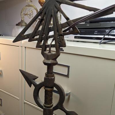 Incredible Wrought Iron Antique Floor Lamp