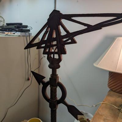 Incredible Wrought Iron Antique Floor Lamp
