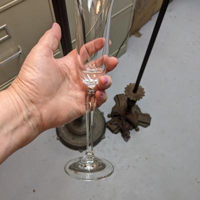 12 NIB Mikasa Crystal Champagne Glasses