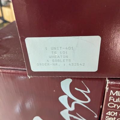 12 NIB Mikasa Crystal Goblets