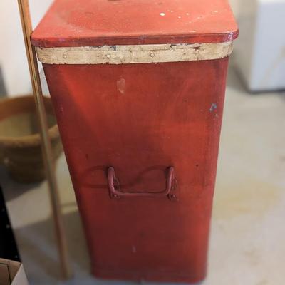 Enchanting French "Poubelle", Cart Trash Can
