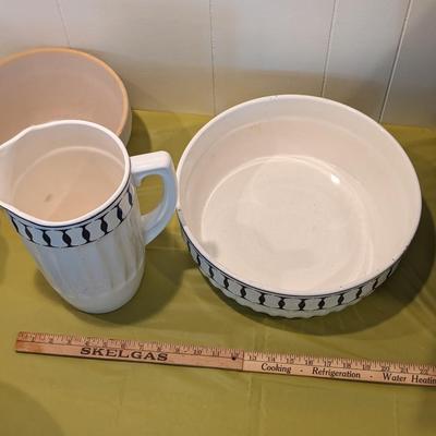 Steingut Colditz Pitcher & Basin