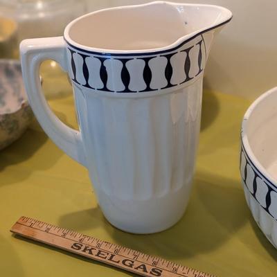 Steingut Colditz Pitcher & Basin