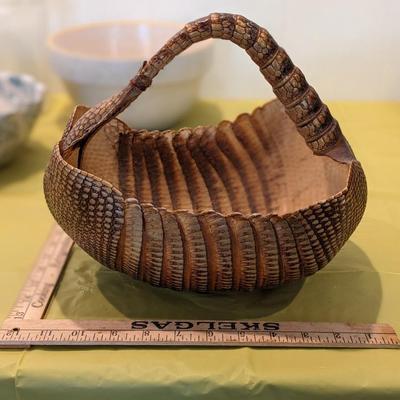 Vintage Armadillo Basket