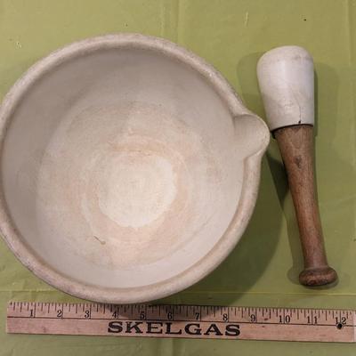 Wedgwood Antique Apothecary Mortar & Pestle Stoneware
