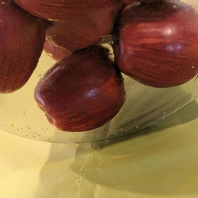 Large Glass Jar of Authentic Looking Apples