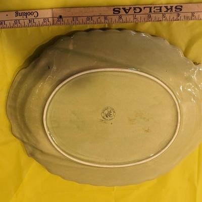 2nd Bordallo Pinheiro Basketweave Asparagus Platter