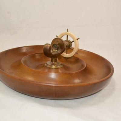 Vintage Ship's Wheel Nutcracker Made in England