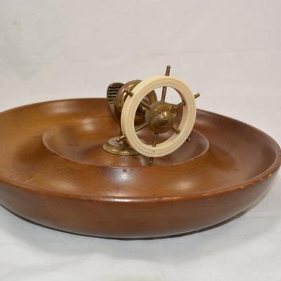 Vintage Ship's Wheel Nutcracker Made in England