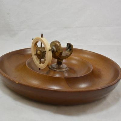 Vintage Ship's Wheel Nutcracker Made in England