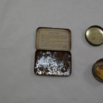 Small Lot of 3 Antique/Vintage Tins