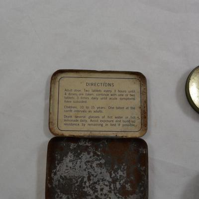 Small Lot of 3 Antique/Vintage Tins