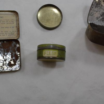 Small Lot of 3 Antique/Vintage Tins