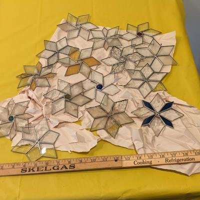 Lot of Stained Glass Stars