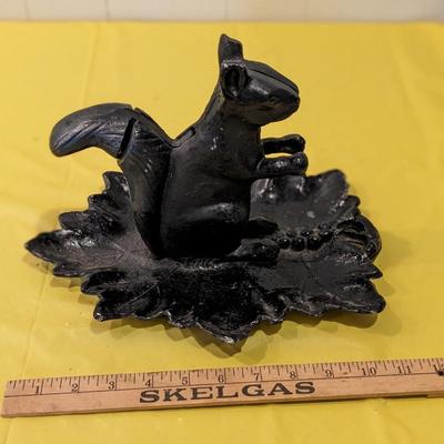 Vintage Metal Mechanical Squirrel Nutcracker
